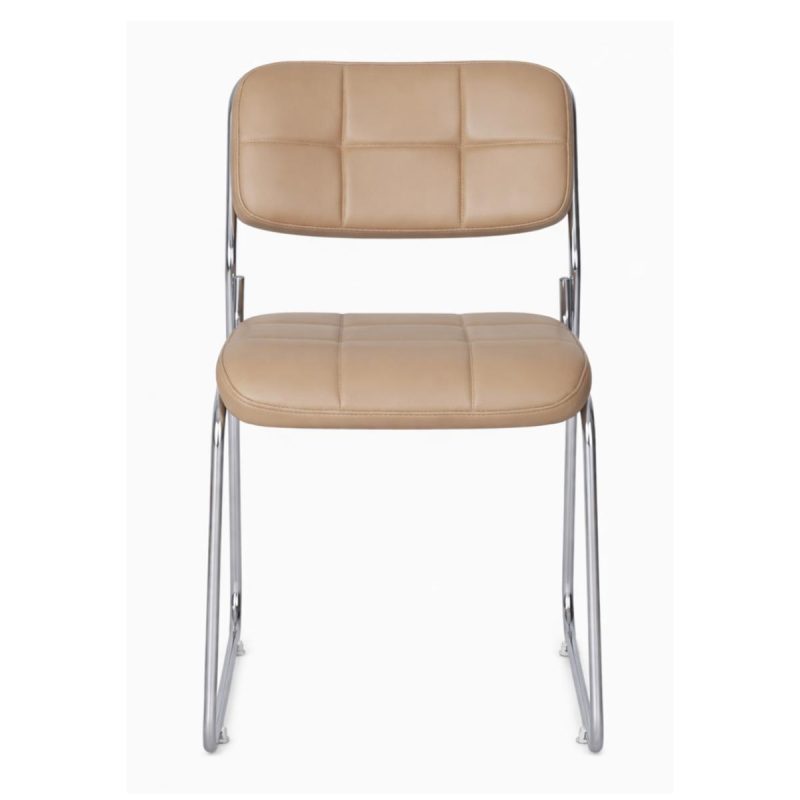 Cadeira Interlocutor Estofada Denver - Cor Fendi - 30406