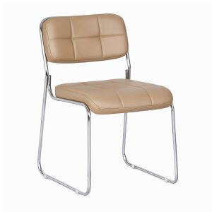 Cadeira Interlocutor Estofada Denver - Cor Fendi - 30406