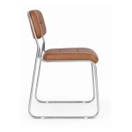 Cadeira Interlocutor Estofada Denver - Cor Caramelo - 34410