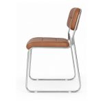 Cadeira Interlocutor Estofada Denver - Cor Caramelo - 34410