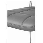 Cadeira Interlocutor Estofada Denver - Cor Cinza Escuro - 34409