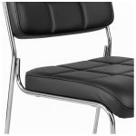 Cadeira Interlocutor Estofada Denver - Cor Preto - 30405