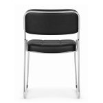Cadeira Interlocutor Estofada Denver - Cor Preto - 30405