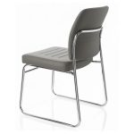Cadeira Interlocutor Estofada RIVER - Cor CINZA - 48107