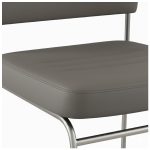 Cadeira Interlocutor Estofada RIVER - Cor CINZA - 48107