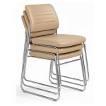 Cadeira Interlocutor Estofada RIVER - Cor FENDI - 48105