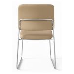 Cadeira Interlocutor Estofada RIVER - Cor FENDI - 48105