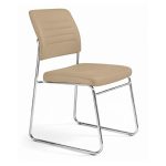 Cadeira Interlocutor Estofada RIVER - Cor FENDI - 48105