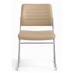 Cadeira Interlocutor Estofada RIVER - Cor FENDI - 48105