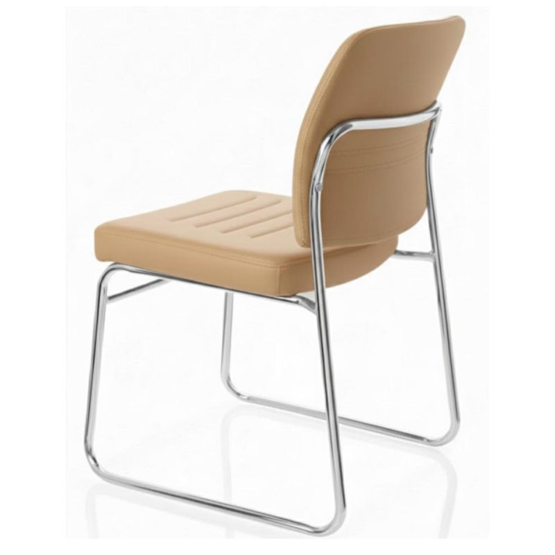 Cadeira Interlocutor Estofada RIVER - Cor FENDI - 48105