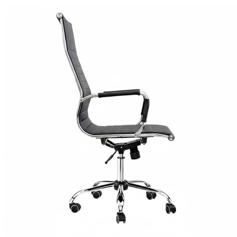 Cadeiras Escritório Poltrona de Escritório Presidente Esteirinha Charles Eames - Cor Preta - 32997