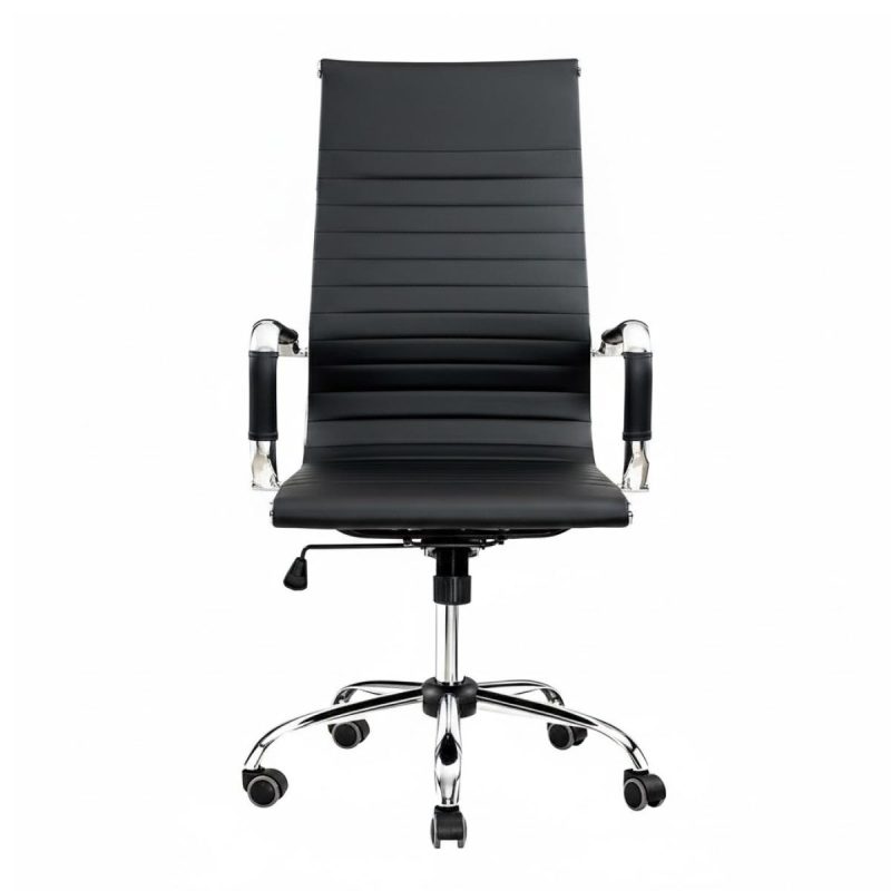 Cadeiras Escritório Poltrona de Escritório Presidente Esteirinha Charles Eames - Cor Preta - 32997