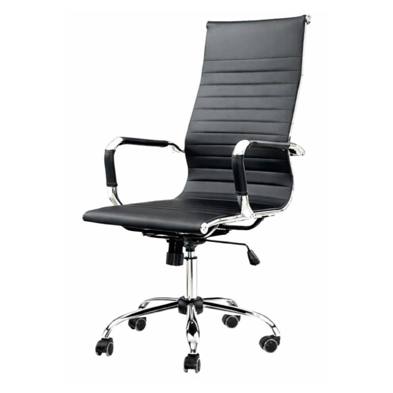 Cadeiras Escritório Poltrona de Escritório Presidente Esteirinha Charles Eames - Cor Preta - 32997