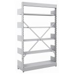 Móveis de Aço Estante Biblioteca de PAREDE com 05 Bandejas - 2,00x0,92x0,32m - 13124