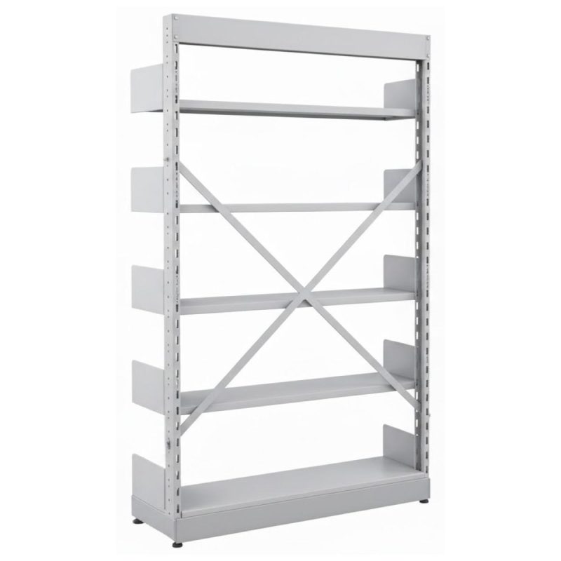 Móveis de Aço Estante Biblioteca de PAREDE com 05 Bandejas - 2,00x0,92x0,32m - 13124