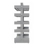 Móveis de Aço Estante Biblioteca de CENTRO com 10 Bandejas - 2,00x0,92x0,58m - 13123