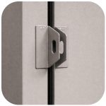 Armário Roupeiro de Aço c/ 04 Portas Pequenas - 1,96x0,33x0,36m - 10905