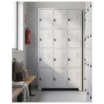 Armário Roupeiro de Aço c/ 12 Portas Pequenas - 1,96x0,93x0,36m - 10907