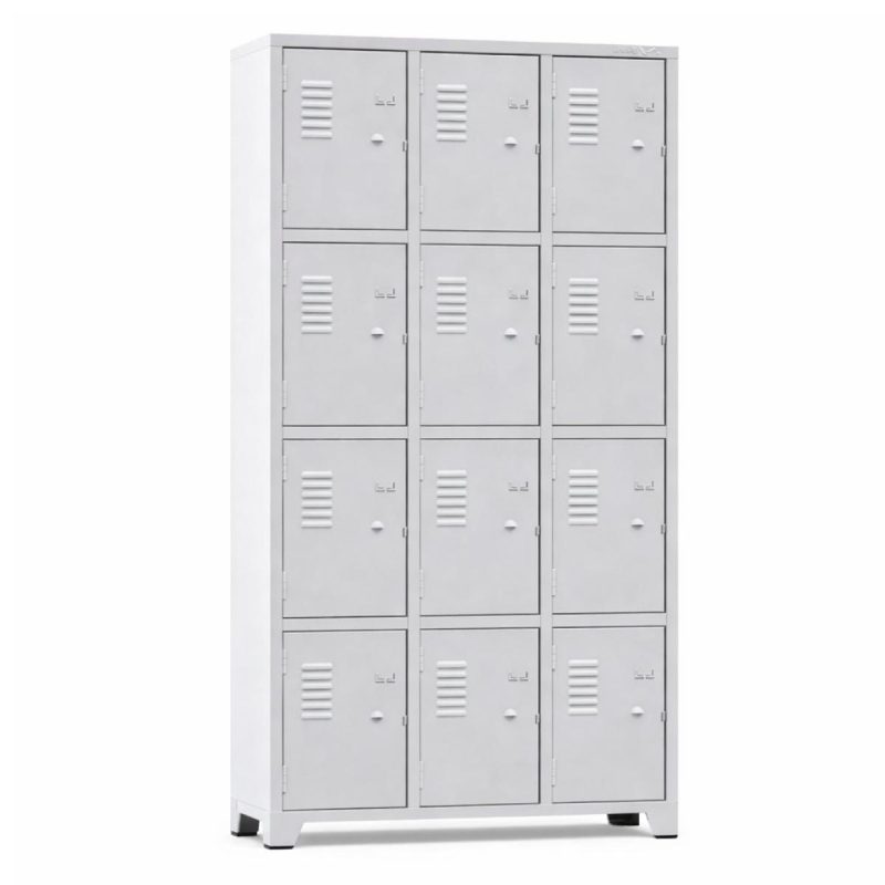 Armário Roupeiro de Aço c/ 12 Portas Pequenas - 1,96x0,93x0,36m - 10907