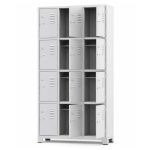 Armário Roupeiro de Aço c/ 12 Portas Pequenas - 1,96x0,93x0,36m - 10907