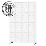 Armário Roupeiro de Aço c/ 16 Portas Pequenas - 1,96x1,23x0,36m - 10908