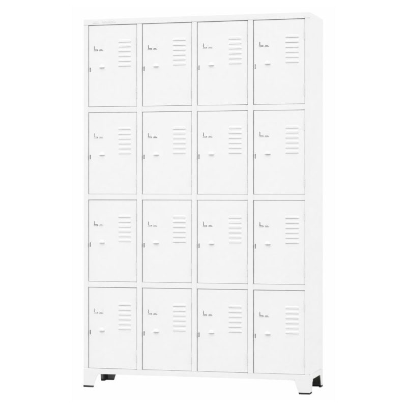 Armário Roupeiro de Aço c/ 16 Portas Pequenas - 1,96x1,23x0,36m - 10908