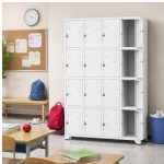 Armário Roupeiro de Aço c/ 16 Portas Pequenas - 1,96x1,23x0,36m - 10908