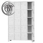 Armário Roupeiro de Aço c/ 20 Portas Pequenas - 1,96x1,23x0,36m - 10909