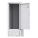 Armário Roupeiro de Aço c/ 02 Portas Grandes - 1,96x0,33x0,35m - 10901