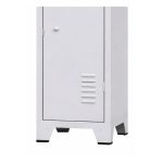 Armário Roupeiro de Aço c/ 02 Portas Grandes - 1,96x0,33x0,35m - 10901