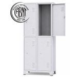 Armário Roupeiro de Aço c/ 04 Portas Grandes - 1,96x0,63x0,36m - 10902
