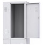 Armário Roupeiro de Aço c/ 04 Portas Grandes - 1,96x0,63x0,36m - 10902