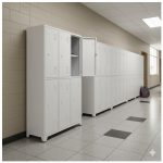 Armário Roupeiro de Aço c/ 06 Portas Grandes com Divisória  - 1,96x0,93x0,36m - 10993