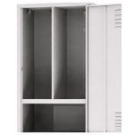 Armário Roupeiro de Aço Insalubre c/ 02 Portas - 1,96x0,50x0,41m - 10921