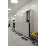 Armário Roupeiro de Aço Insalubre c/ 02 Portas - 1,96x0,50x0,41m - 10921