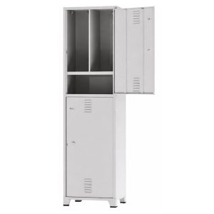 Armário Roupeiro de Aço Insalubre c/ 02 Portas - 1,96x0,50x0,41m - 10921