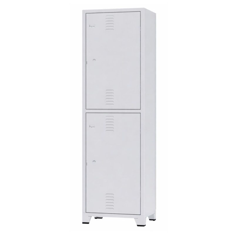 Armário Roupeiro de Aço Insalubre c/ 02 Portas - 1,96x0,50x0,41m - 10921