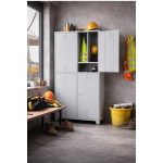 Armário Roupeiro de Aço Insalubre c/ 04 Portas - 1,96x1,00x0,41m - 10922