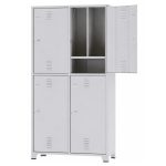 Armário Roupeiro de Aço Insalubre c/ 04 Portas - 1,96x1,00x0,41m - 10922