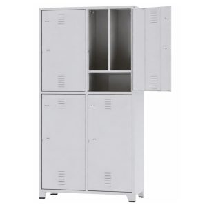 Armário Roupeiro de Aço Insalubre c/ 04 Portas - 1,96x1,00x0,41m - 10922