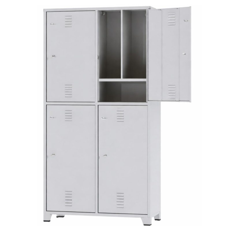 Armário Roupeiro de Aço Insalubre c/ 04 Portas - 1,96x1,00x0,41m - 10922