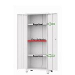 Armário de Aço Multiuso PA-75 - 1,66x0,75x0,35m - Cinza - 17320