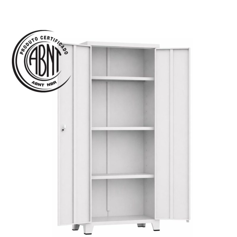 Armário de Aço Multiuso PA-75 - 1,66x0,75x0,35m - Cinza - 17320