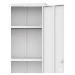 Armário de Aço Multiuso PA-75 - 1,66x0,75x0,35m - Cinza - 17320