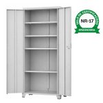 Armário de Aço Multiuso PA-90 - 1,94x0,90x0,40m - Cinza - 17322