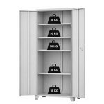 Armário de Aço Multiuso PA-120 - 1,94x1,20x0,40m - Cinza - 17323