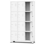 Armário Roupeiro de Aço c/ 12 Portas Pequenas - 1,96x0,93x0,36m - 10907