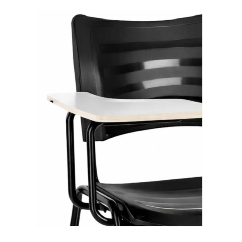 Cadeira Universitária Plástica Prancheta MDF - COR PRETO - MRPLAST - 34014