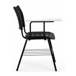 Cadeira Universitária Plástica Prancheta MDF - COR PRETO - MRPLAST - 34014