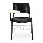 Cadeira Universitária Plástica Prancheta MDF - COR PRETO - MRPLAST - 34014